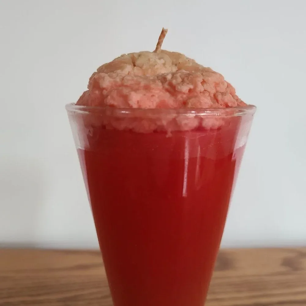 Vintage Novelty Wax Candle - ICE CREAM FLOAT Parfait - Vintage Rare Unique